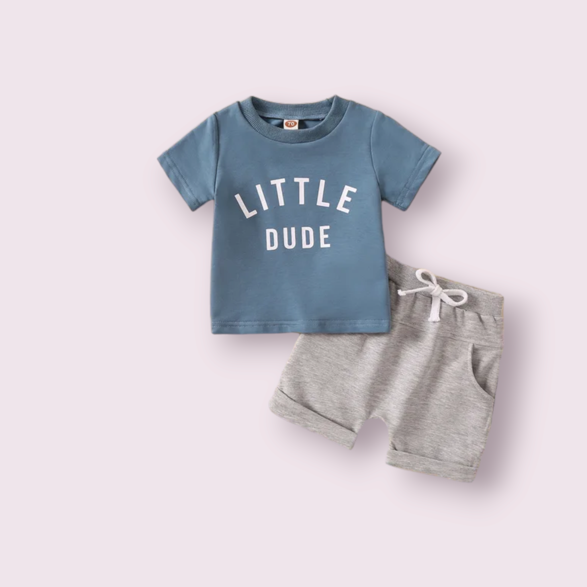 Little Dude T Shirt + Short Set