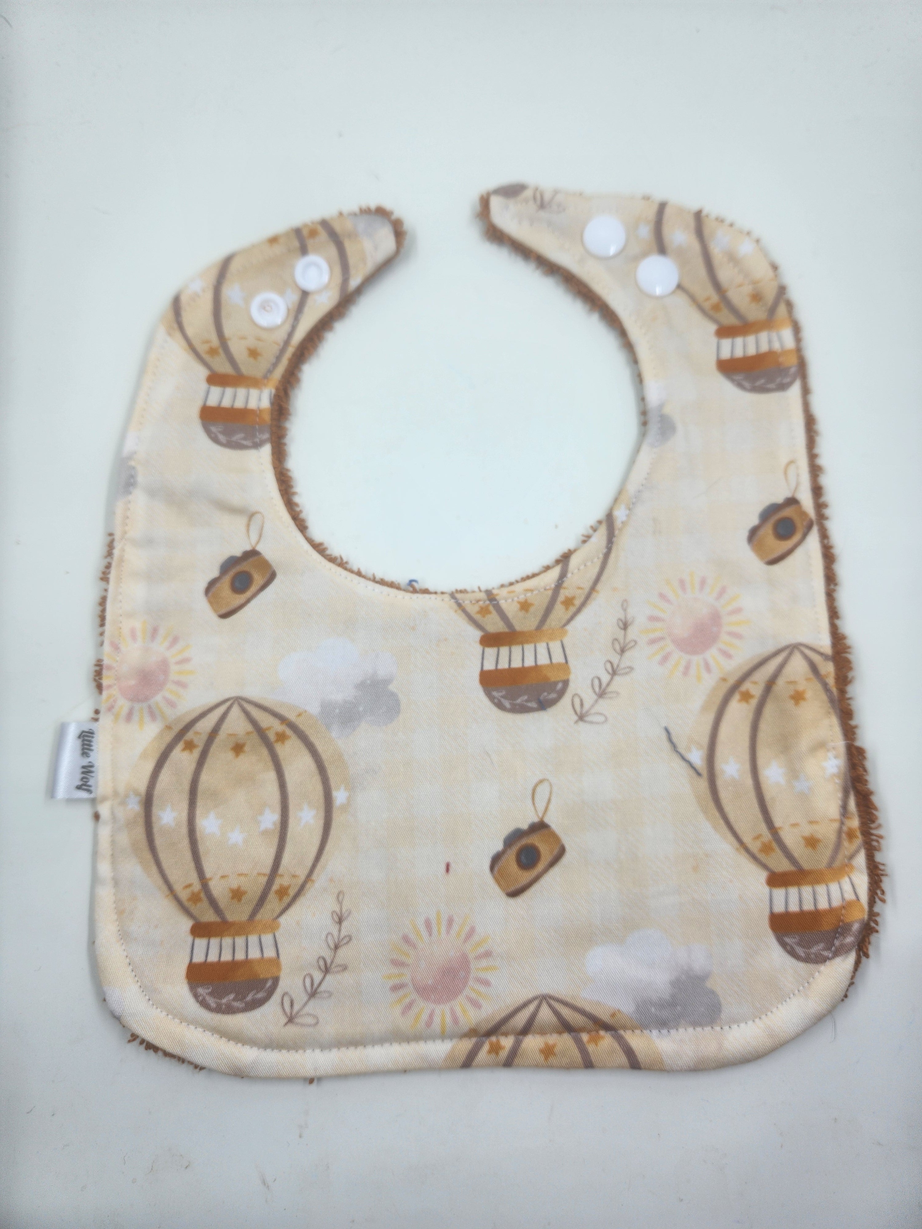 Orange Hot Air Balloon Bib