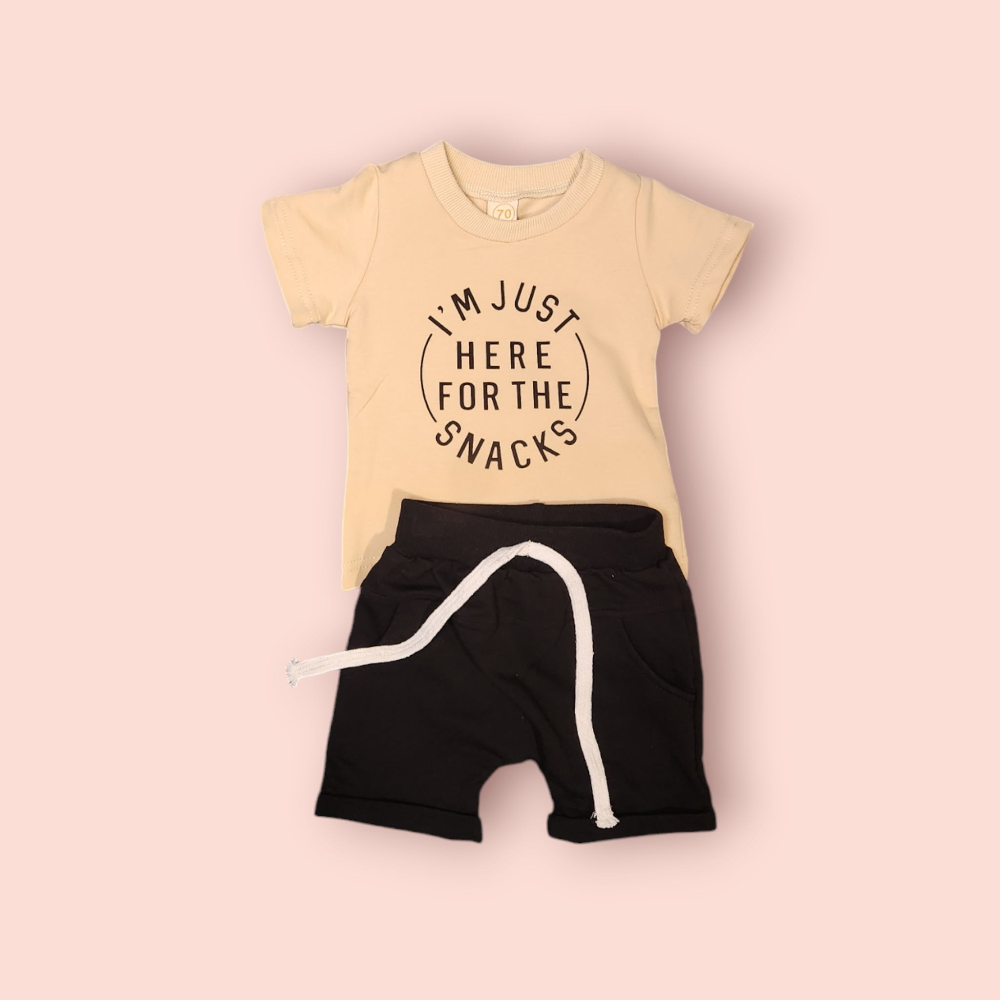 Here For The Snacks T- Shirt + Short Set