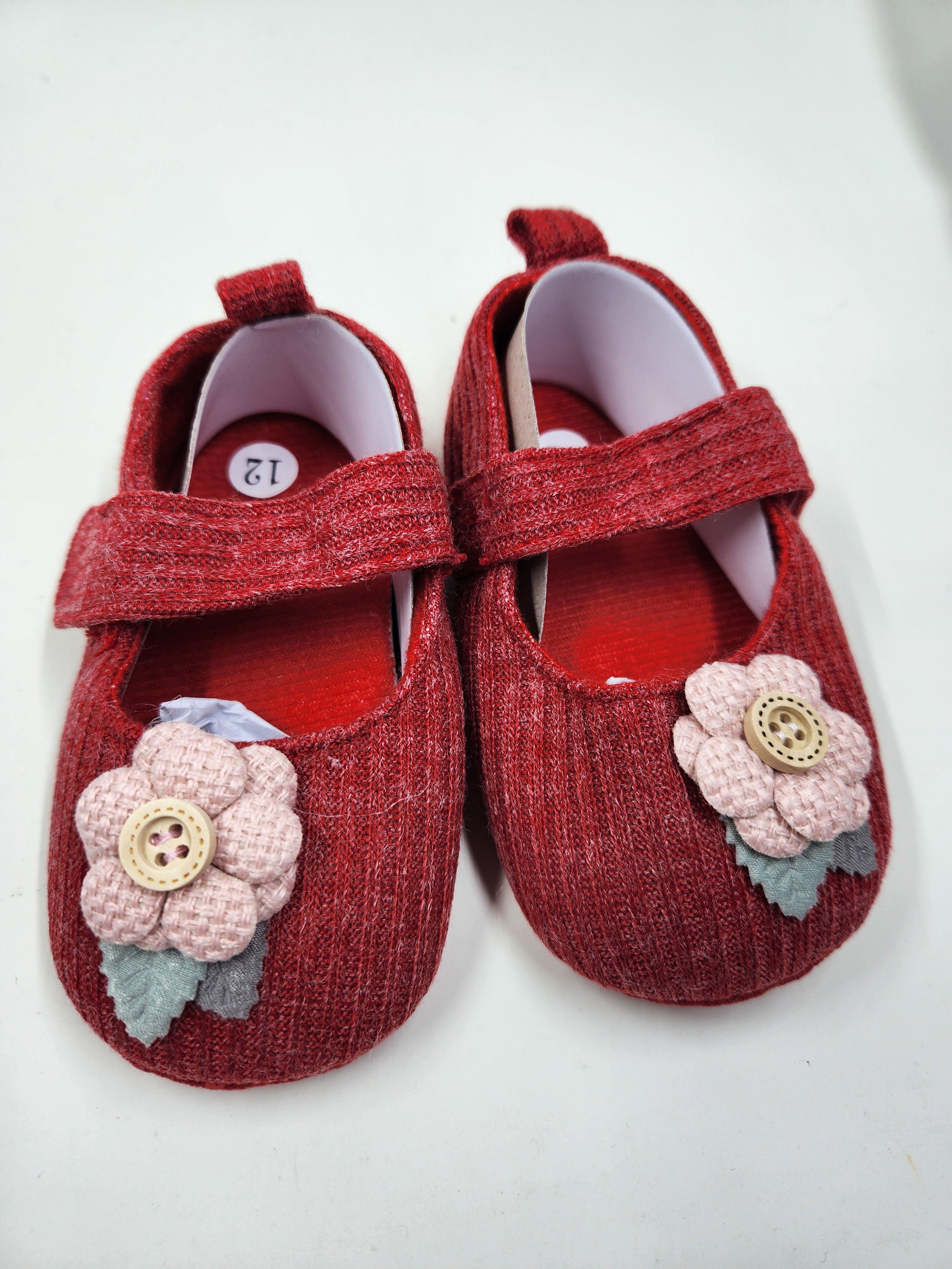 Embroidered Floral  Knitted Shoes