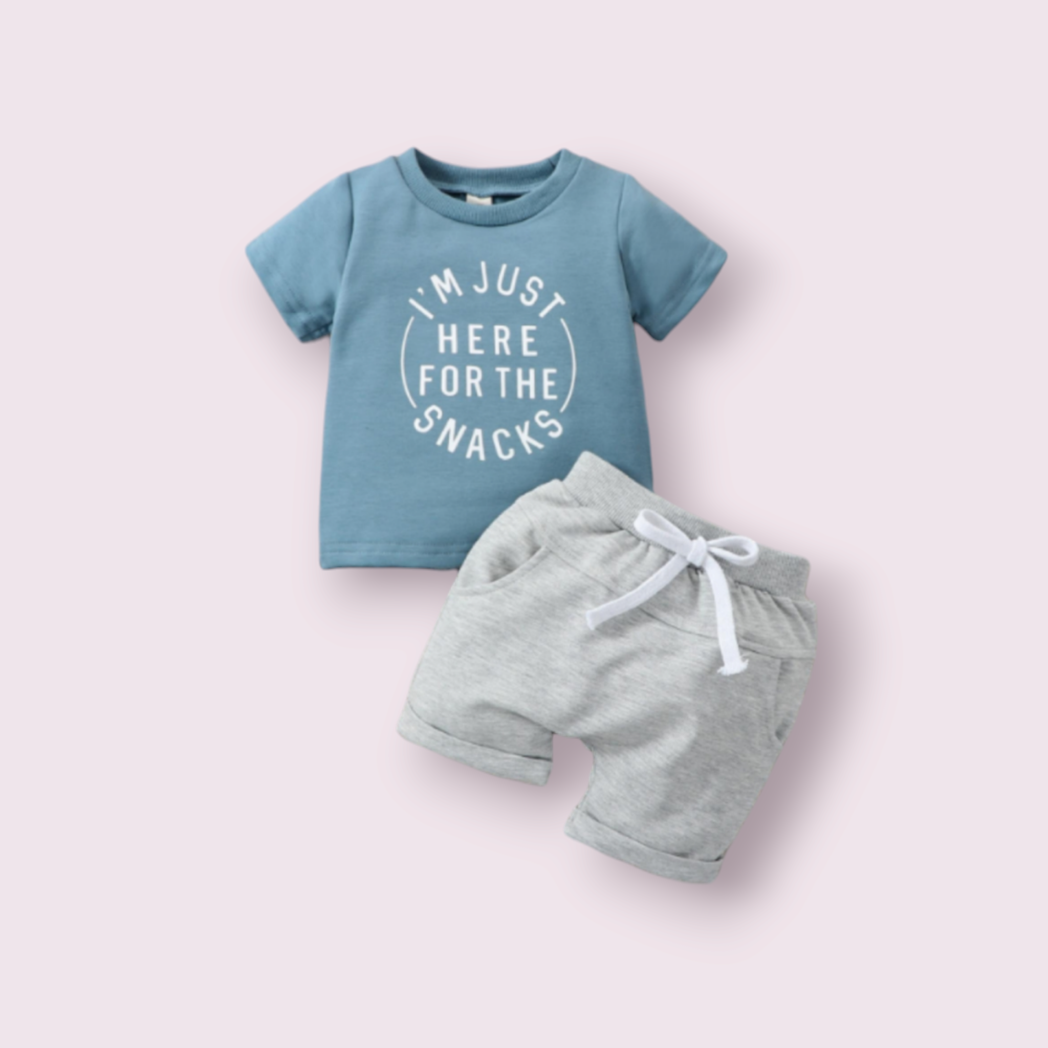 Here For The Snacks T- Shirt + Short Set