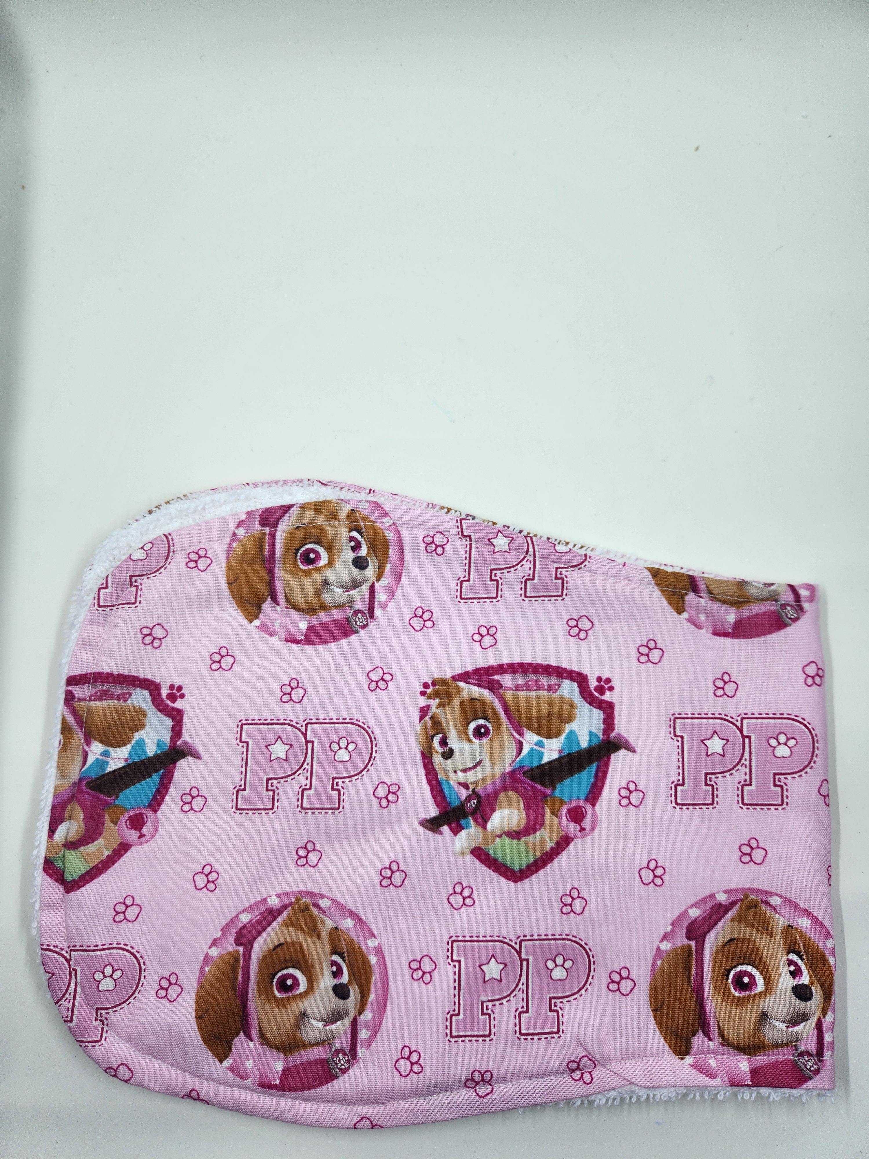 Pink Dog Burp Cloth