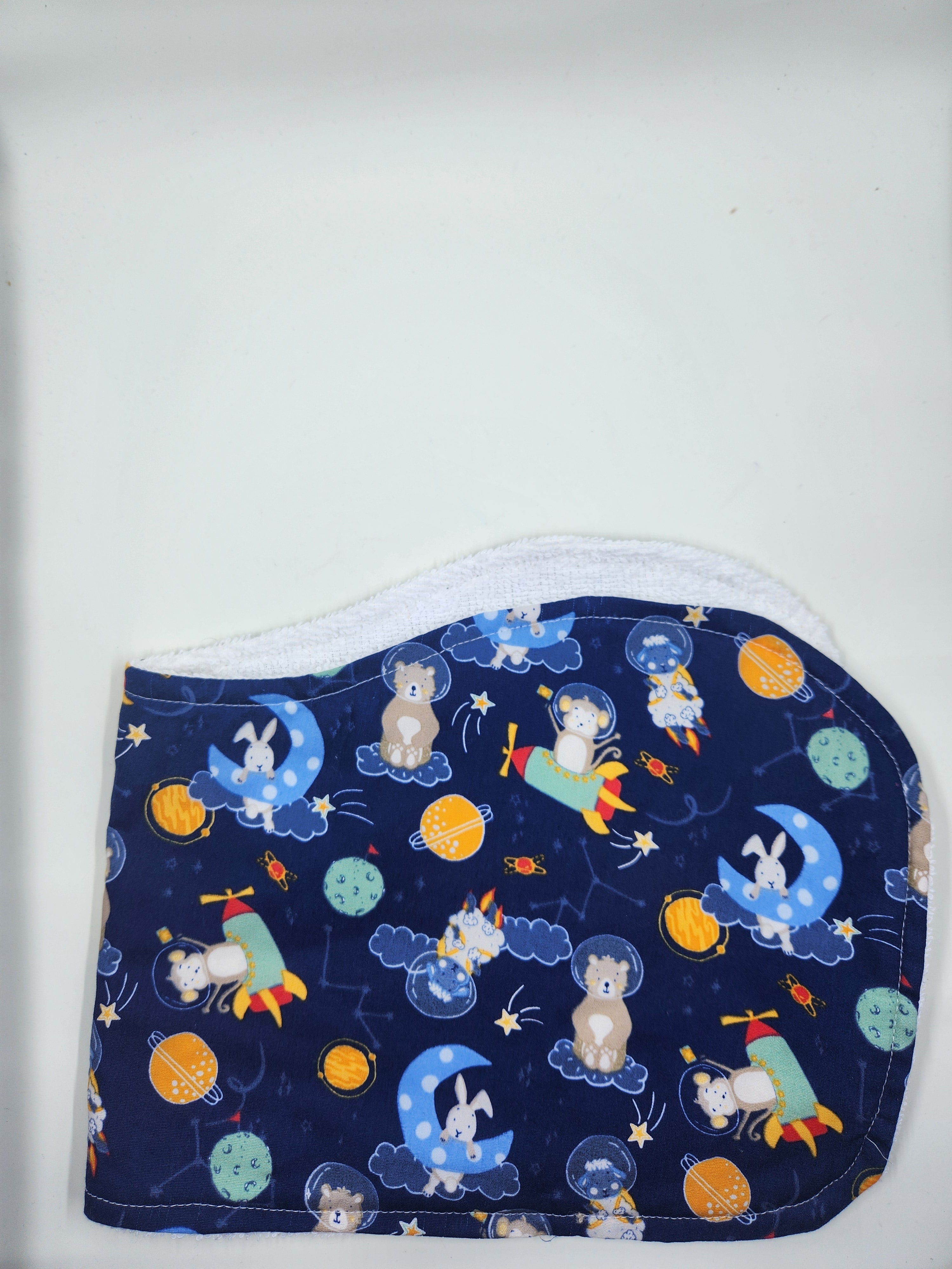 Astronaut Animal Burp Cloth