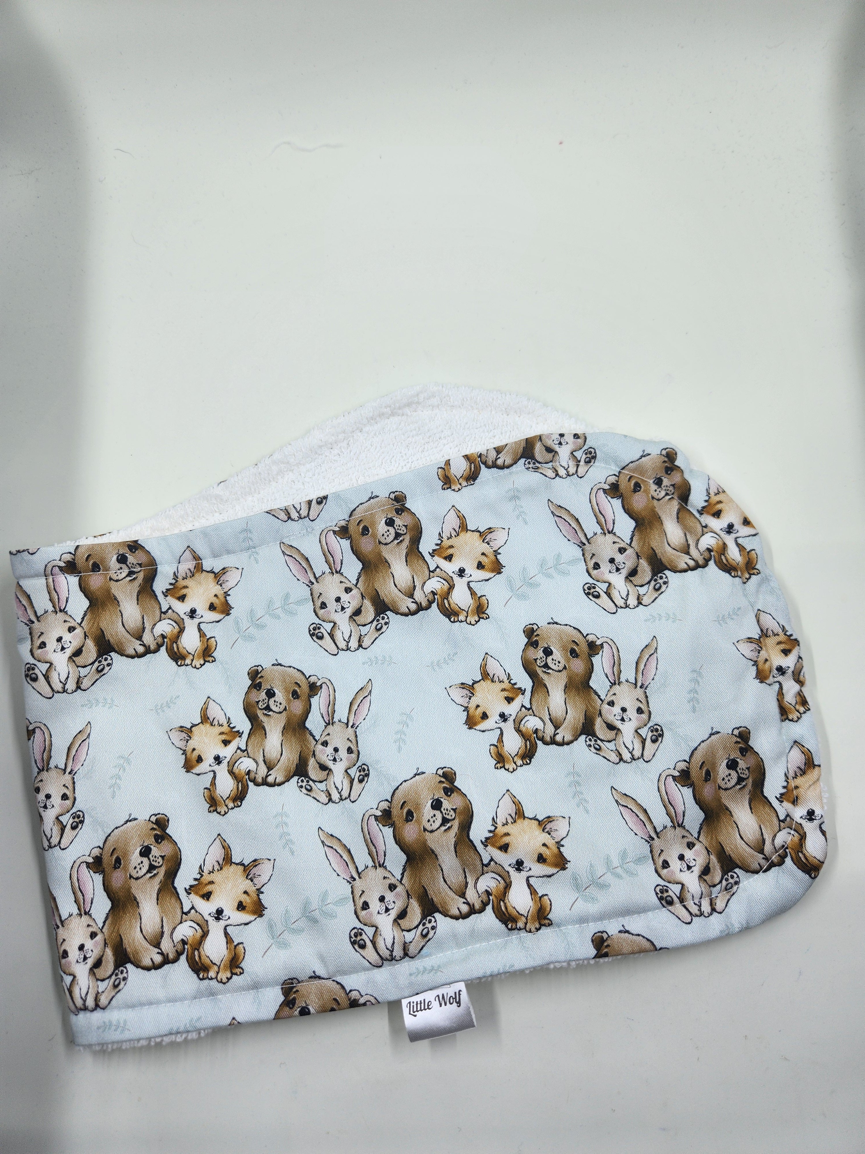 Bear + Bunny + Fox Burp Cloth