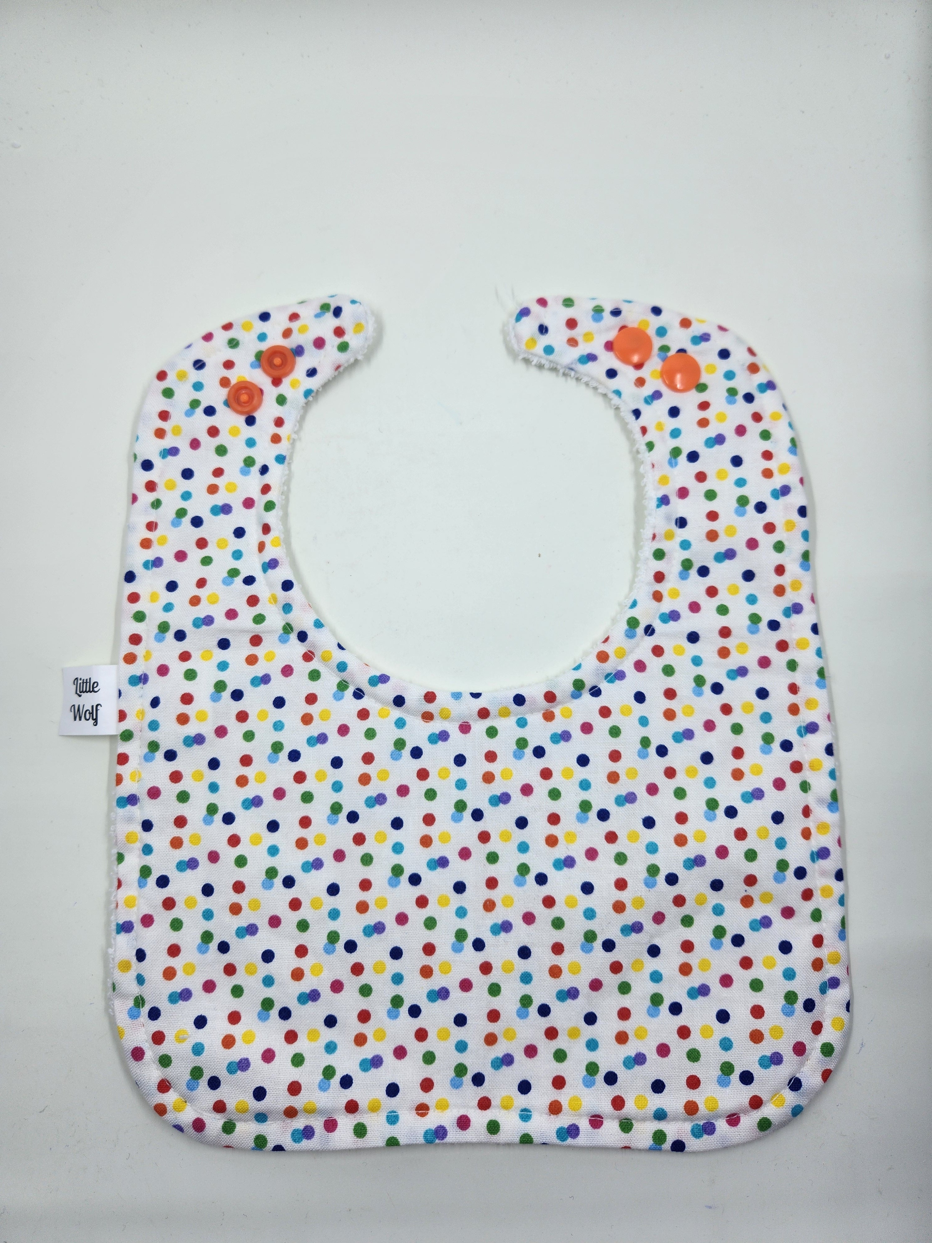 Rainbow Confetti Bib