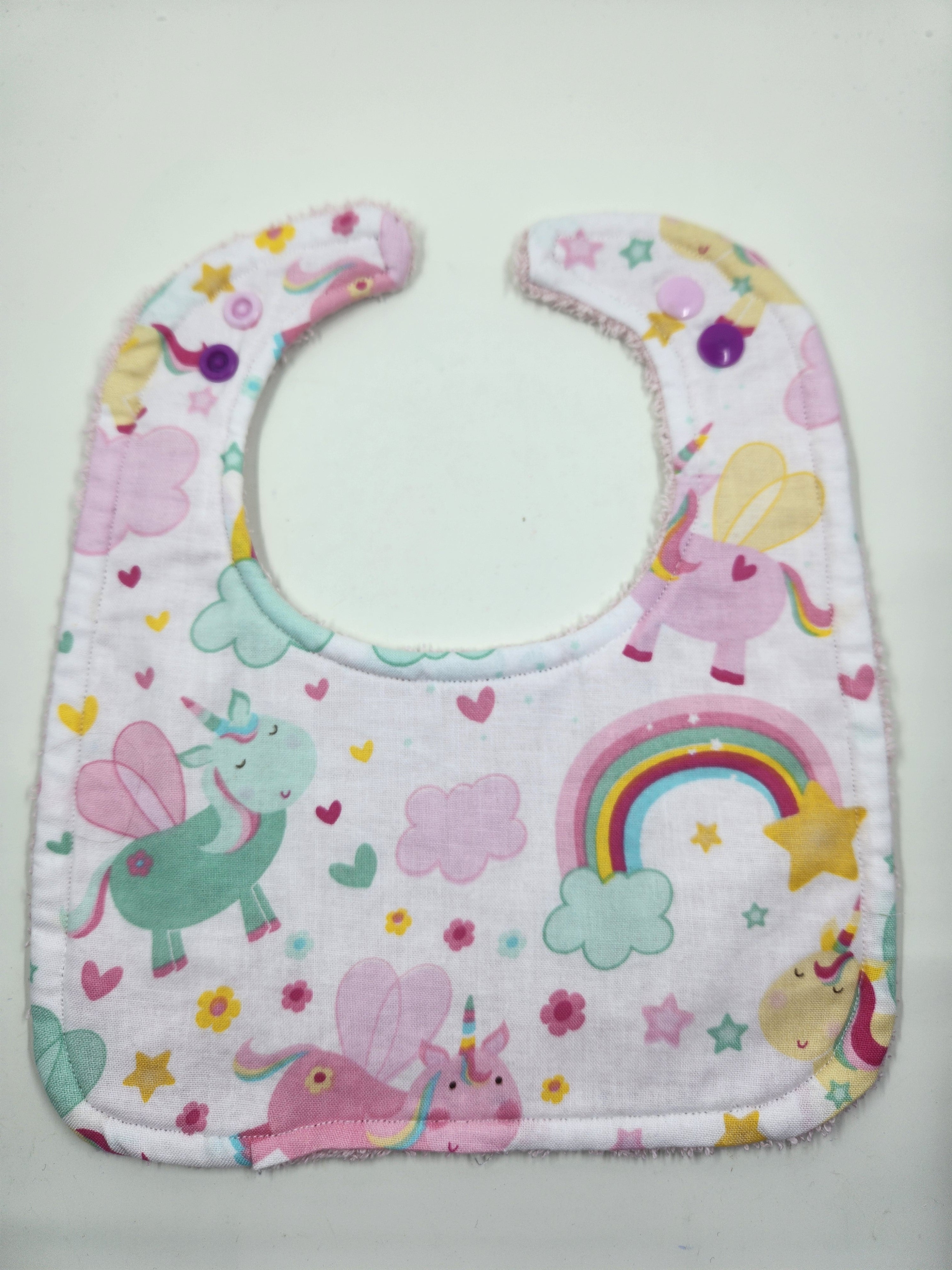 Pastel Unicorn Bib