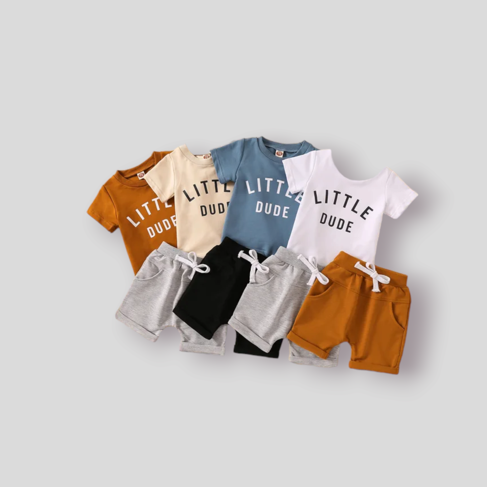 Little Dude T Shirt + Short Set