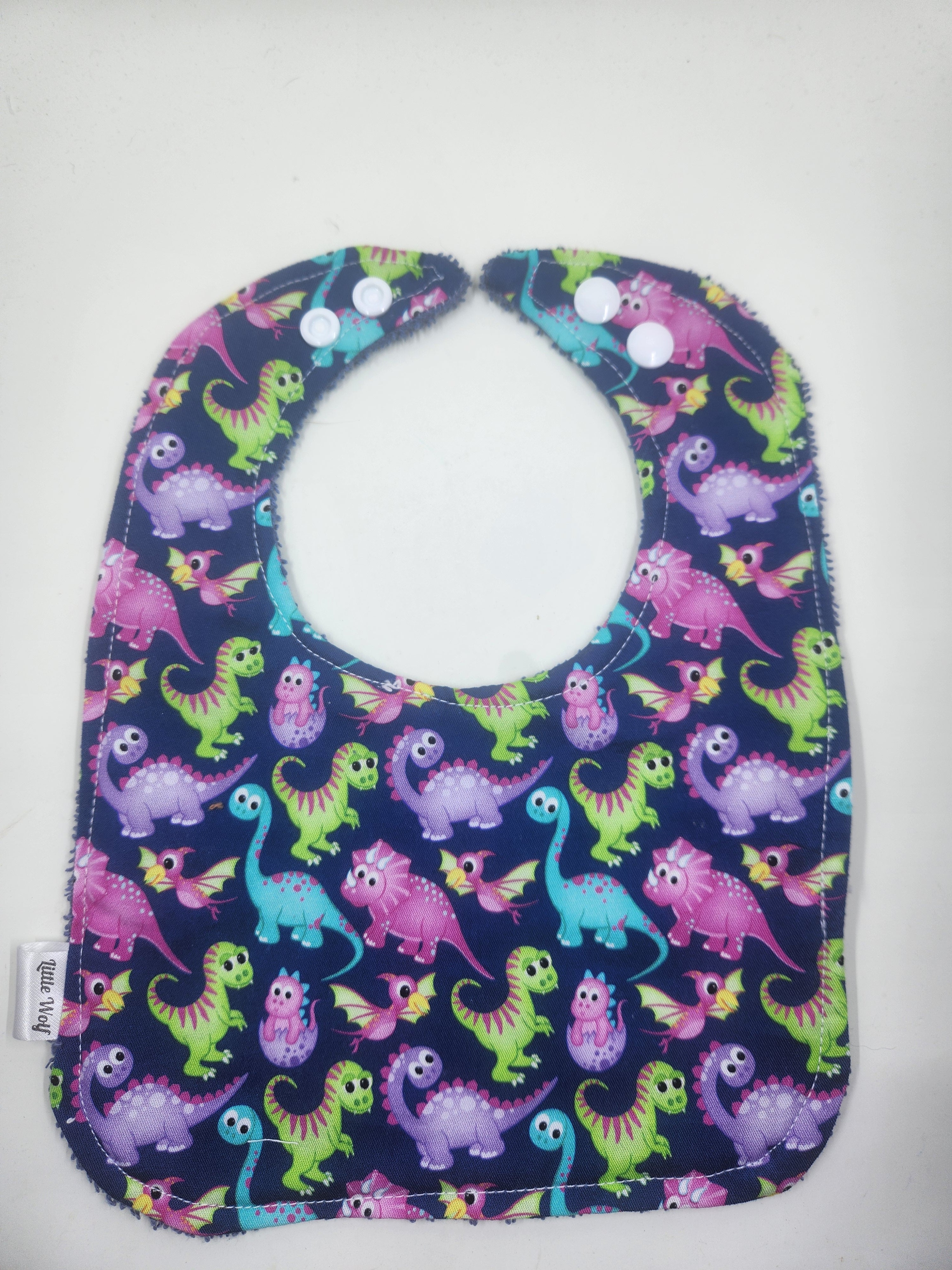 Purple + Green Dino Bib