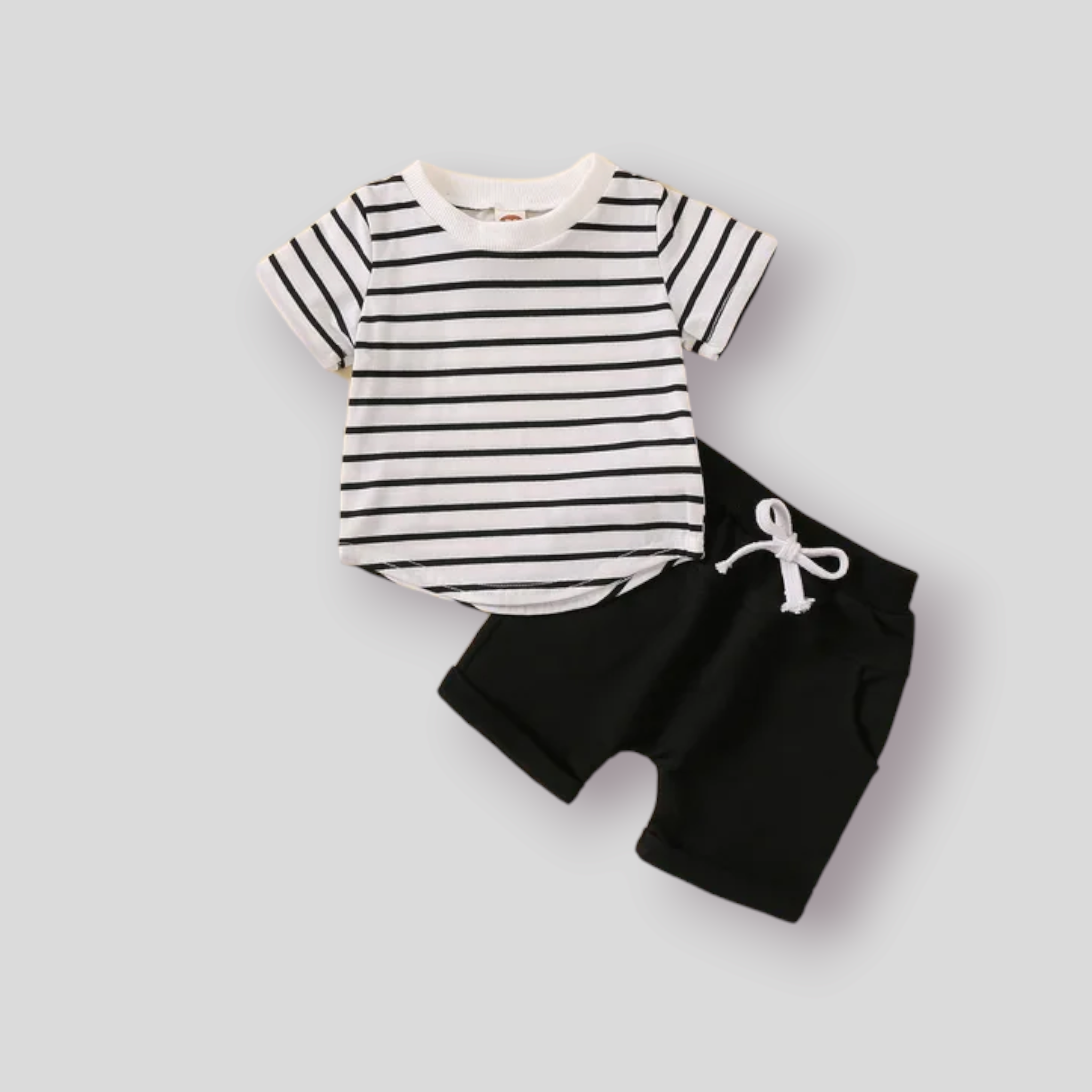 Stripe T- Shirt + Short Set