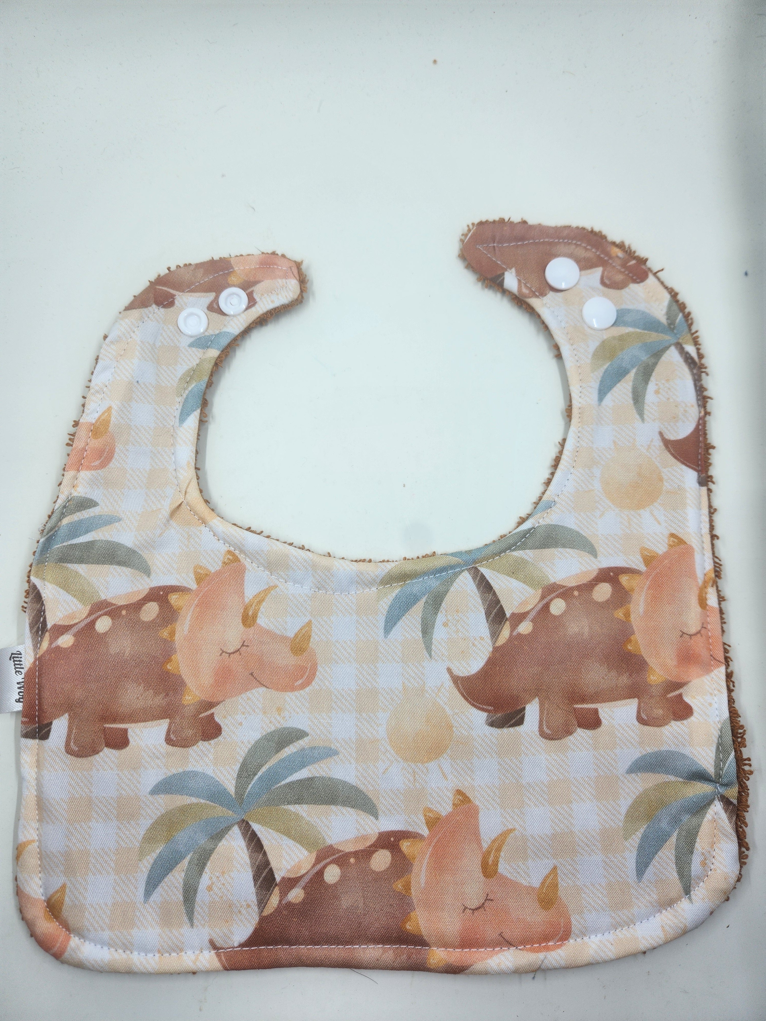 Orange Dino Bib