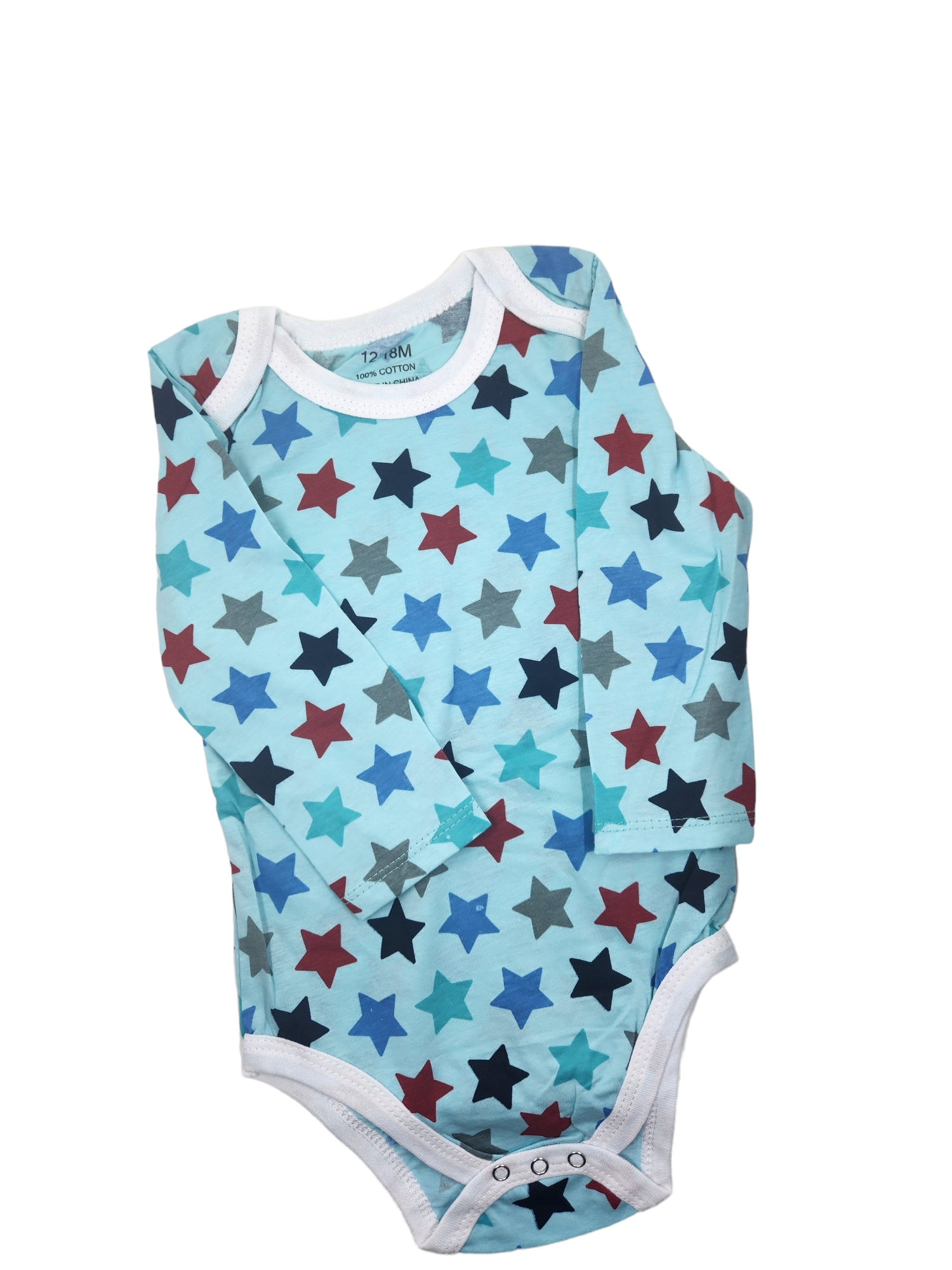 Blue Star Long Sleeve Romper