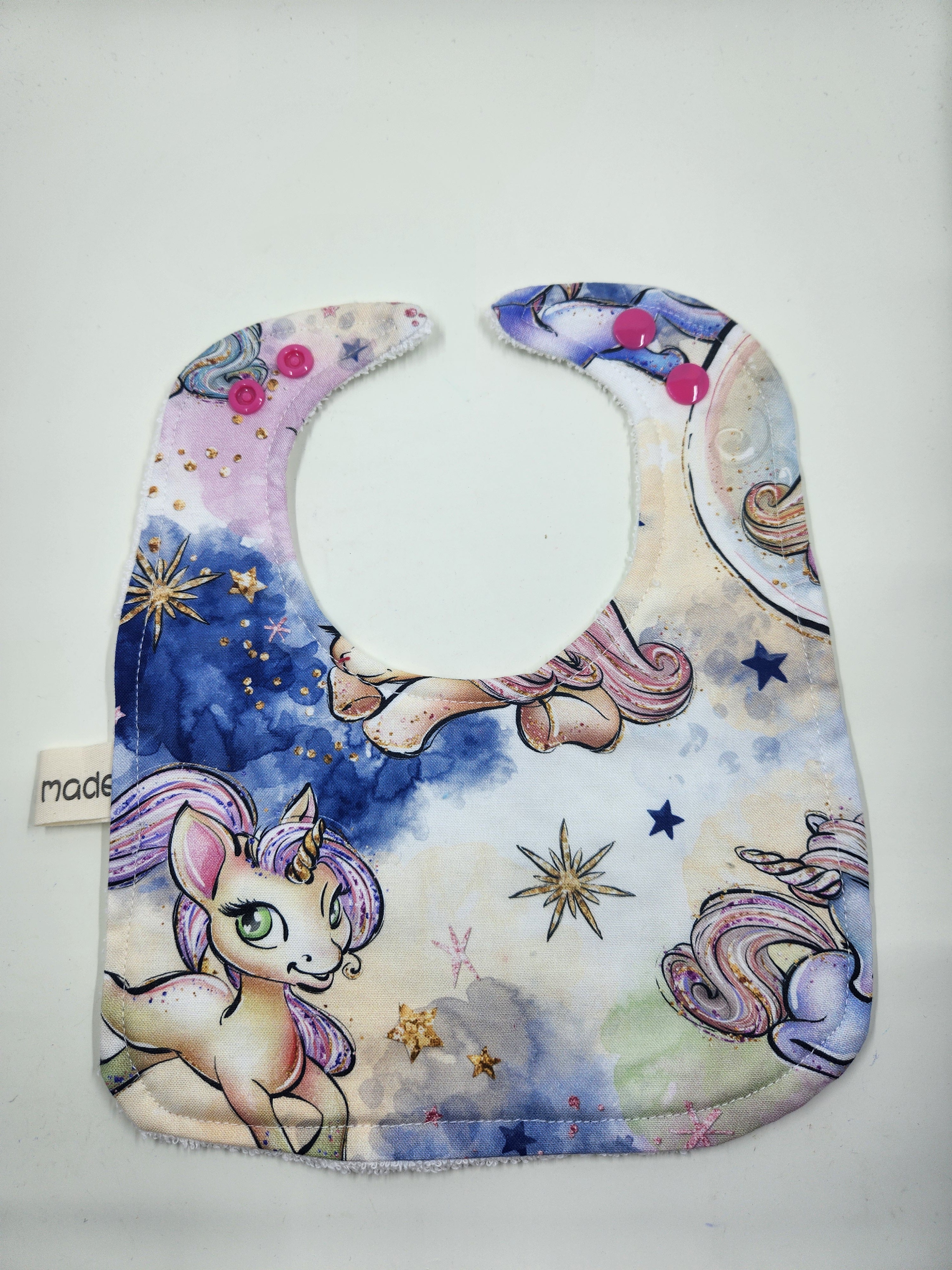 Purple Unicorn Bib