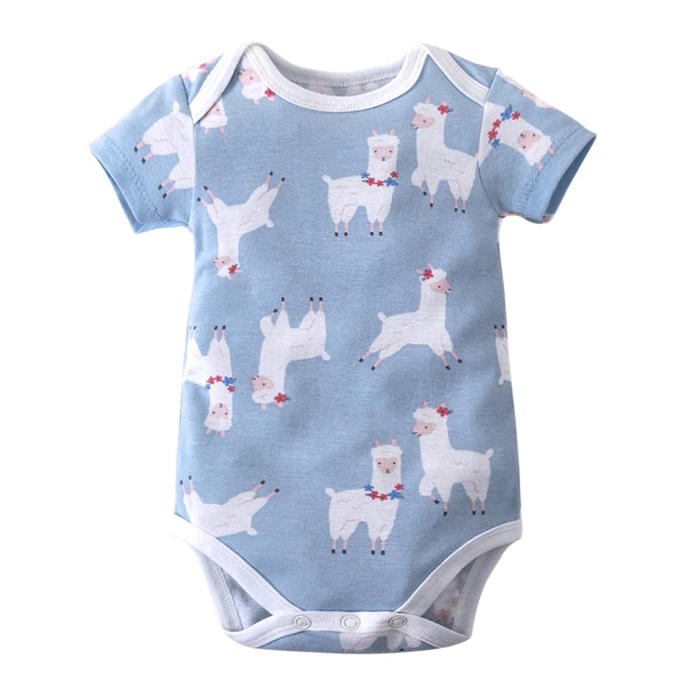 Blue Llama Romper